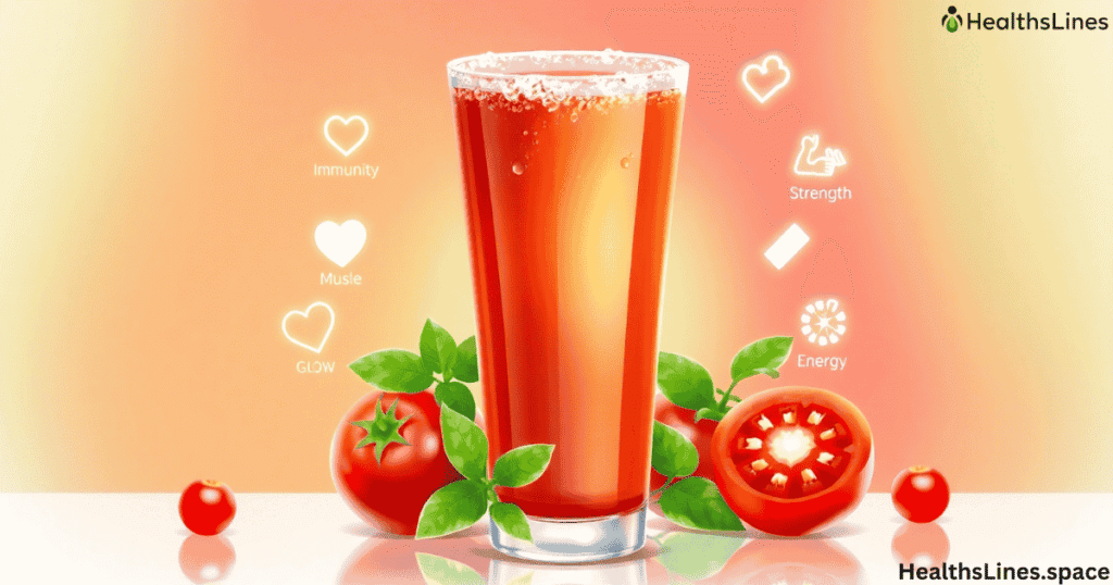 Drinking Tomato Juice
