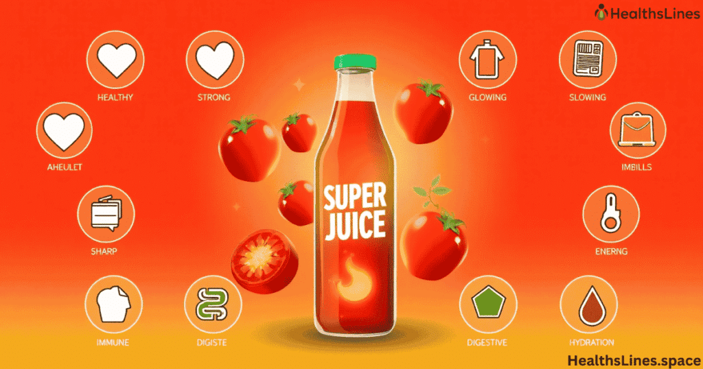Drinking Tomato Juice